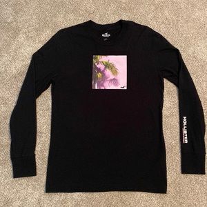 Hollister Black Graphic Long Sleeve